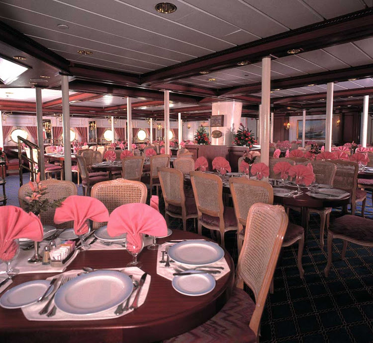 A glimpse of the dining room during your Star Clippers sailing.