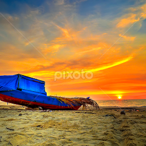 a boat by A Rahman - Landscapes Sunsets & Sunrises