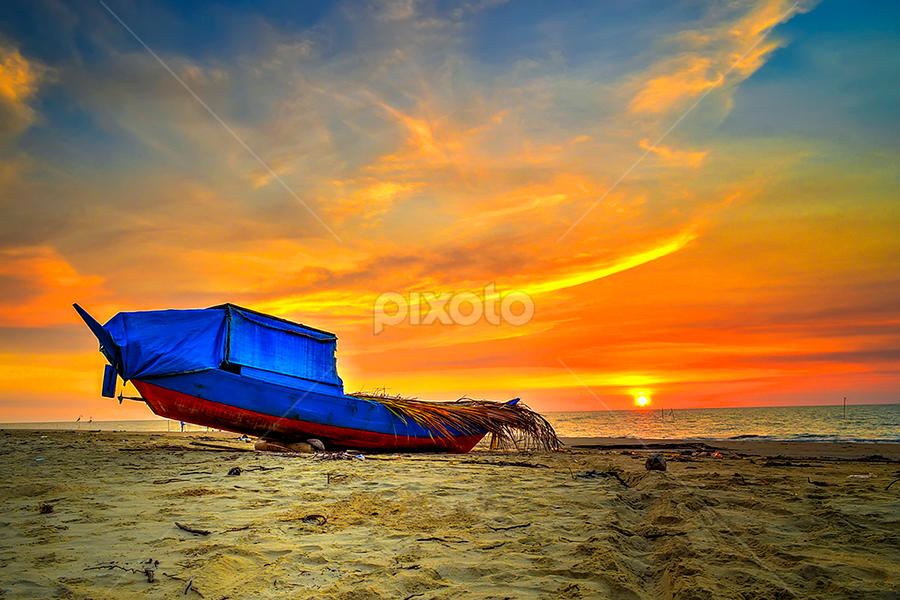 a boat by A Rahman - Landscapes Sunsets & Sunrises