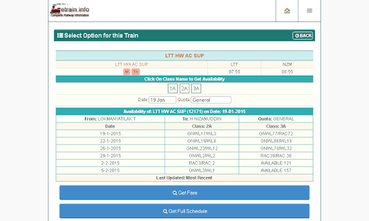 Indian Railways @etrain.info Screenshots 2