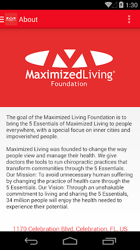 【免費生活App】Maximized Living Foundation-APP點子