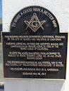 Masonic Dedication Plaque