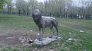 Скульптура Волк