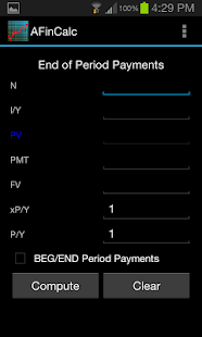 Financial Calculator Screenshots 1
