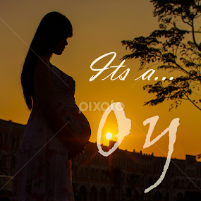 Its a BOY by Chandra Irahadi - Typography Captioned Photos