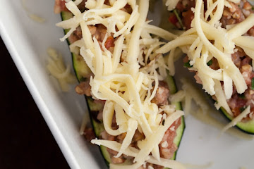 Buckwheat and Tomato Stuffed Zucchini