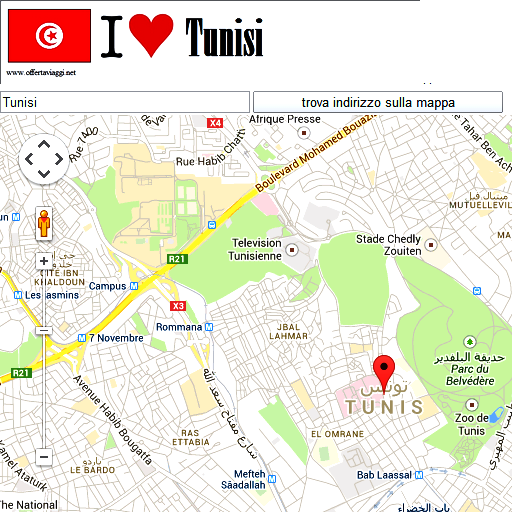 Tunis maps