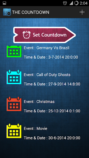 The Countdown timer