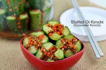 Stuffed Oi Kimchi (Cucumber Kimchi)