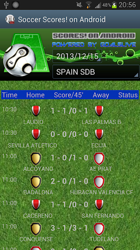 SoccerScores OnAndroid