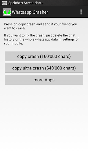 Whatsapp crasher