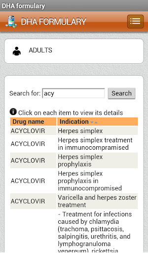 【免費醫療App】DHA FORMULARY-APP點子