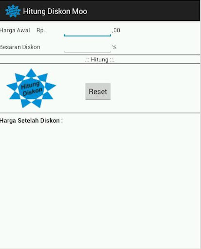 Hitung Diskon Moo