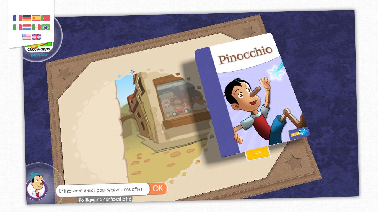 Android application Pinocchio - Kids Storybook screenshort