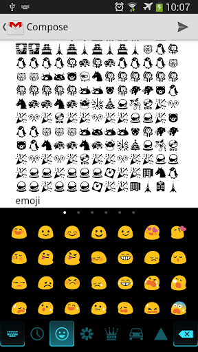 Neon Theme Emoji keyboard