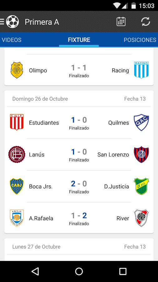 Liga Argentina de Fútbol Aplicaciones Android en Google Play