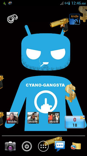 Cyan Gansta Wallpaper