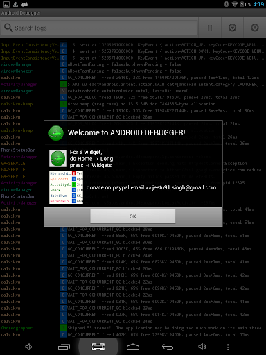 Debugger for Android Apps