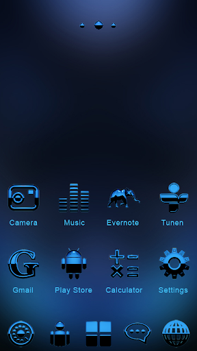 【免費個人化App】GO Theme Android Blue-APP點子