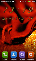 Gold digital clock by EasyDevTools poster 5