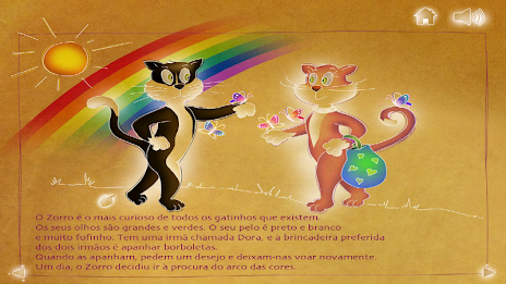 the cat and fox Rainbow poster 10