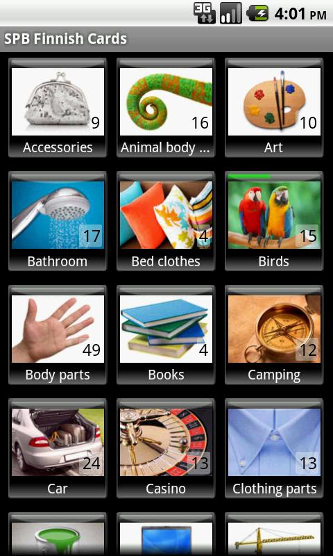 Android application SPB Finnish Cards screenshort