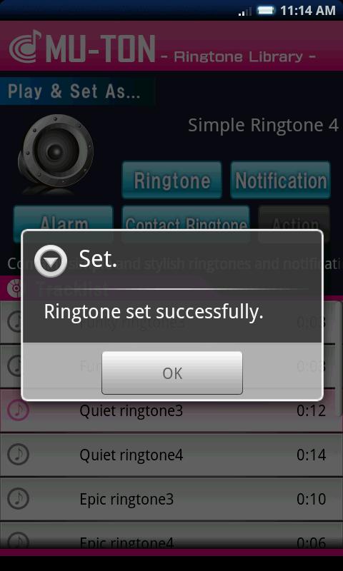 Simple Ringtone Library4 Screen 2