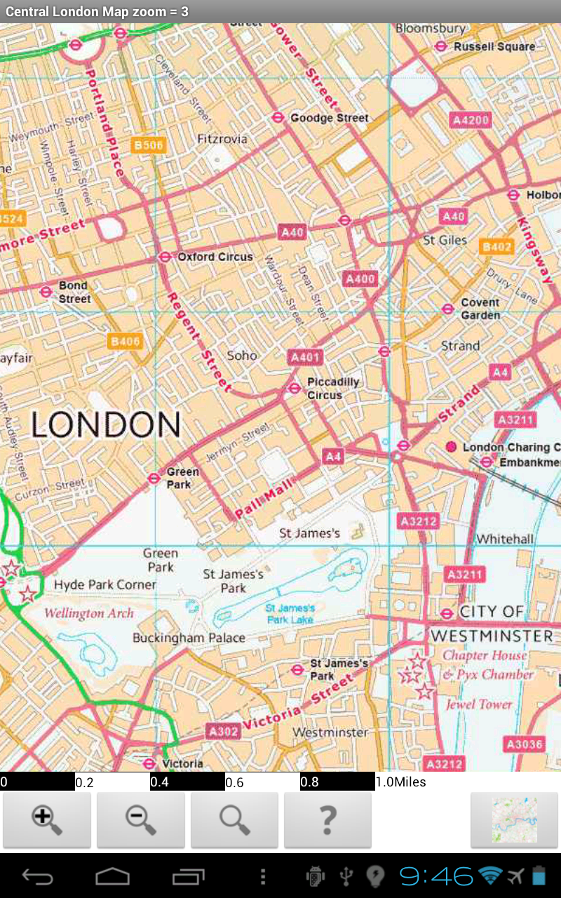 London Street Map Atlas Screen 3