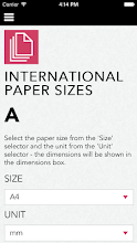 International paper size guide APK Download for Android