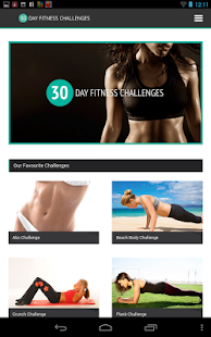 30 Day Fitness Challenges - screenshot thumbnail