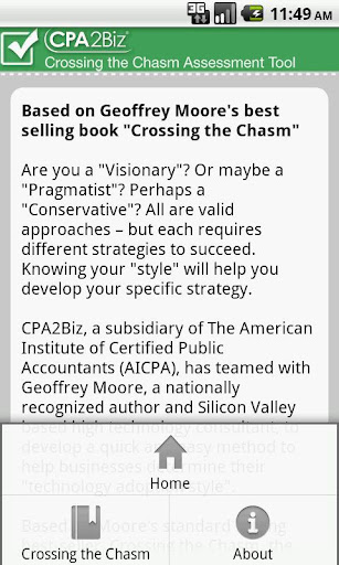 Crossing the Chasm Tool