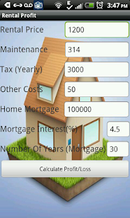 Rental Profit Loss Calculator Screenshots 6