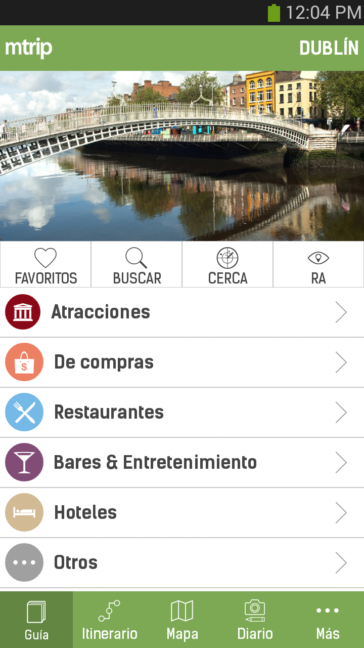 Android application Dublin Travel Guide – mTrip screenshort