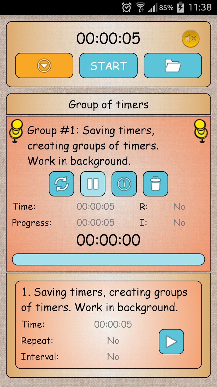 TTS Timer Pro Screen 3
