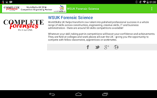 WorldSkills Forensic Science APK صورة لقطة الشاشة #13