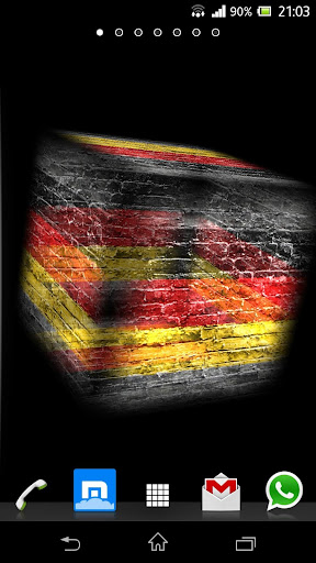 3D Germany Cube Flag LWP