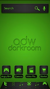 Free Download ADW Theme Darkroom Green APK for Android