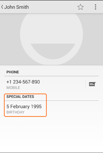 Special Dates