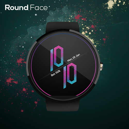 Android application Pop Watch Face screenshort