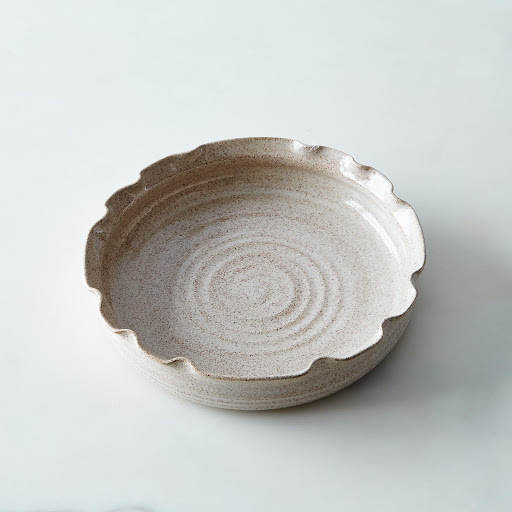 Scalloped Brie Baking Dish