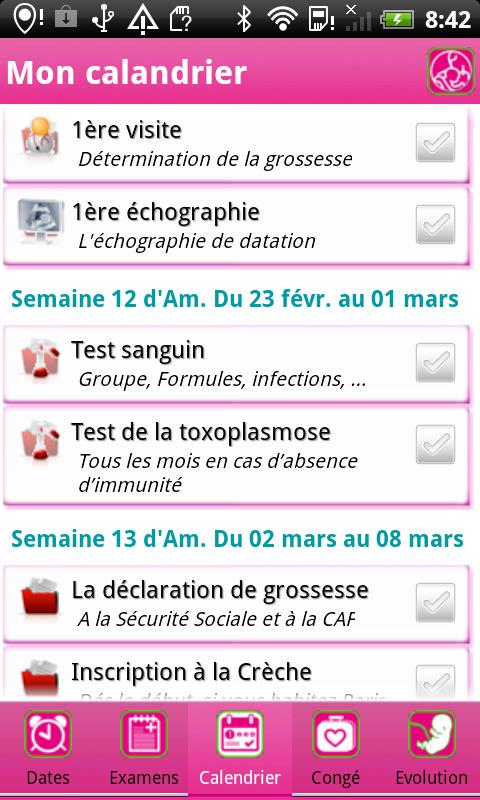 iGrossesse Autour de bébé Screen 3