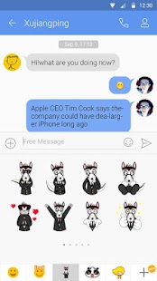 Lastest GO SMS PRO RICH DOG STICKER APK for PC