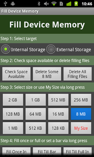 Fill Device Memory