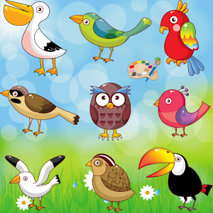Coloring Book: Birds ! logo