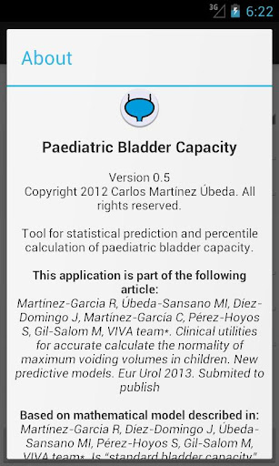 【免費醫療App】Paediatric Bladder Capacity-APP點子