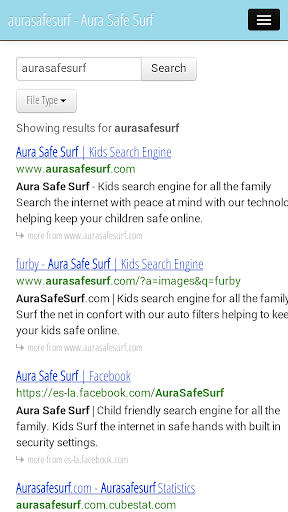 Aura Safe Surf Kids Search