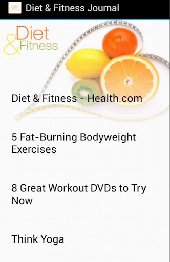 Diet Fitness Journal