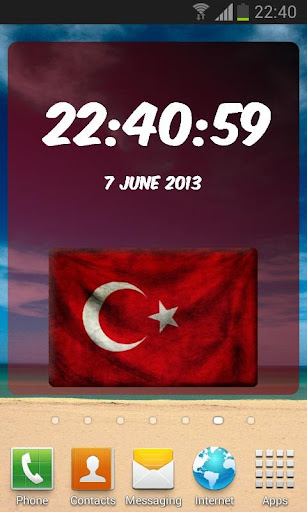 Turkey Digital Clock