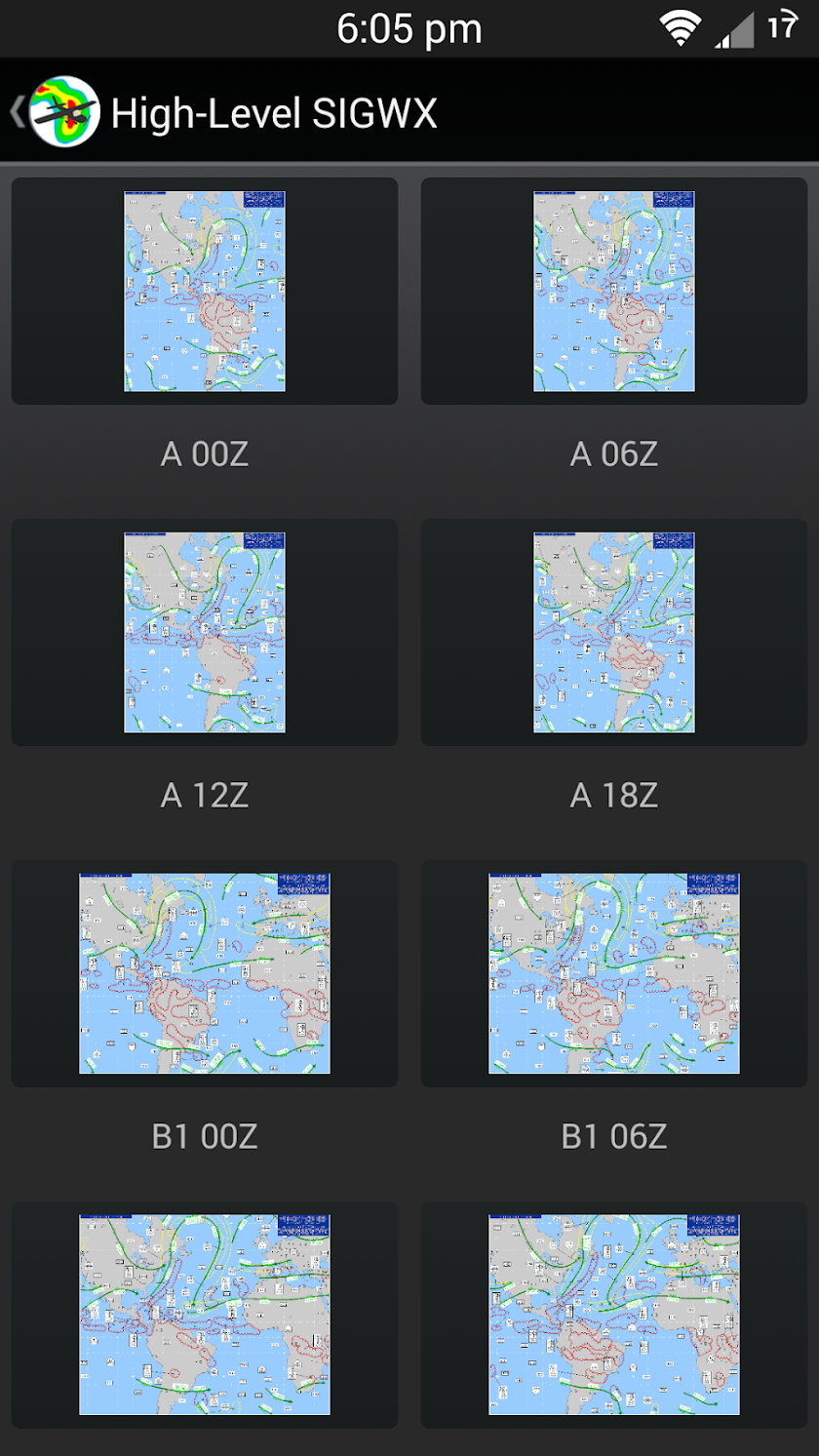 Aviation Weather Graphics Screen 2