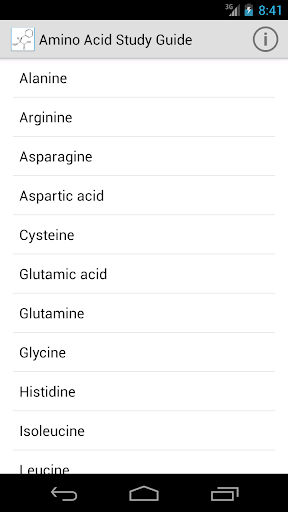 Amino Acid Study Guide